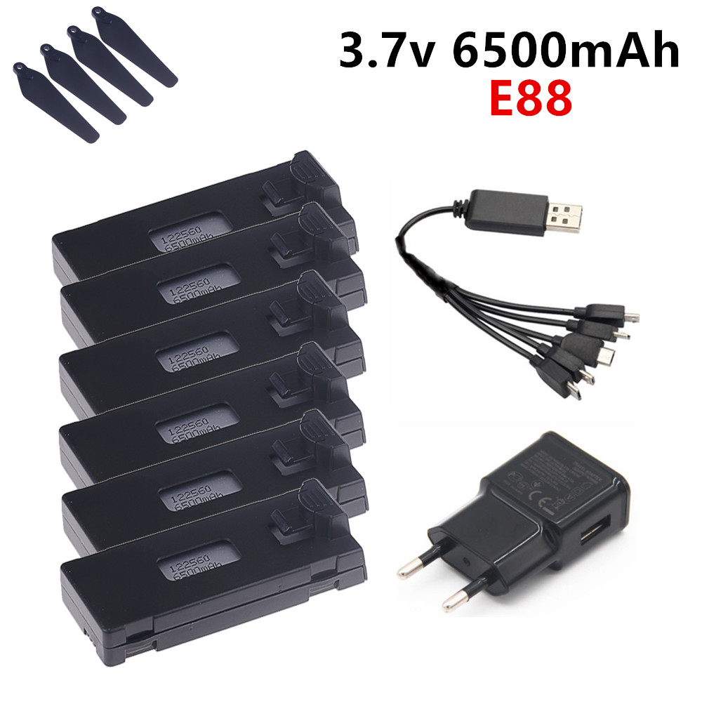Drone Rc E99 K3 - 3.7V 6500mAh Lipo Battery For E88