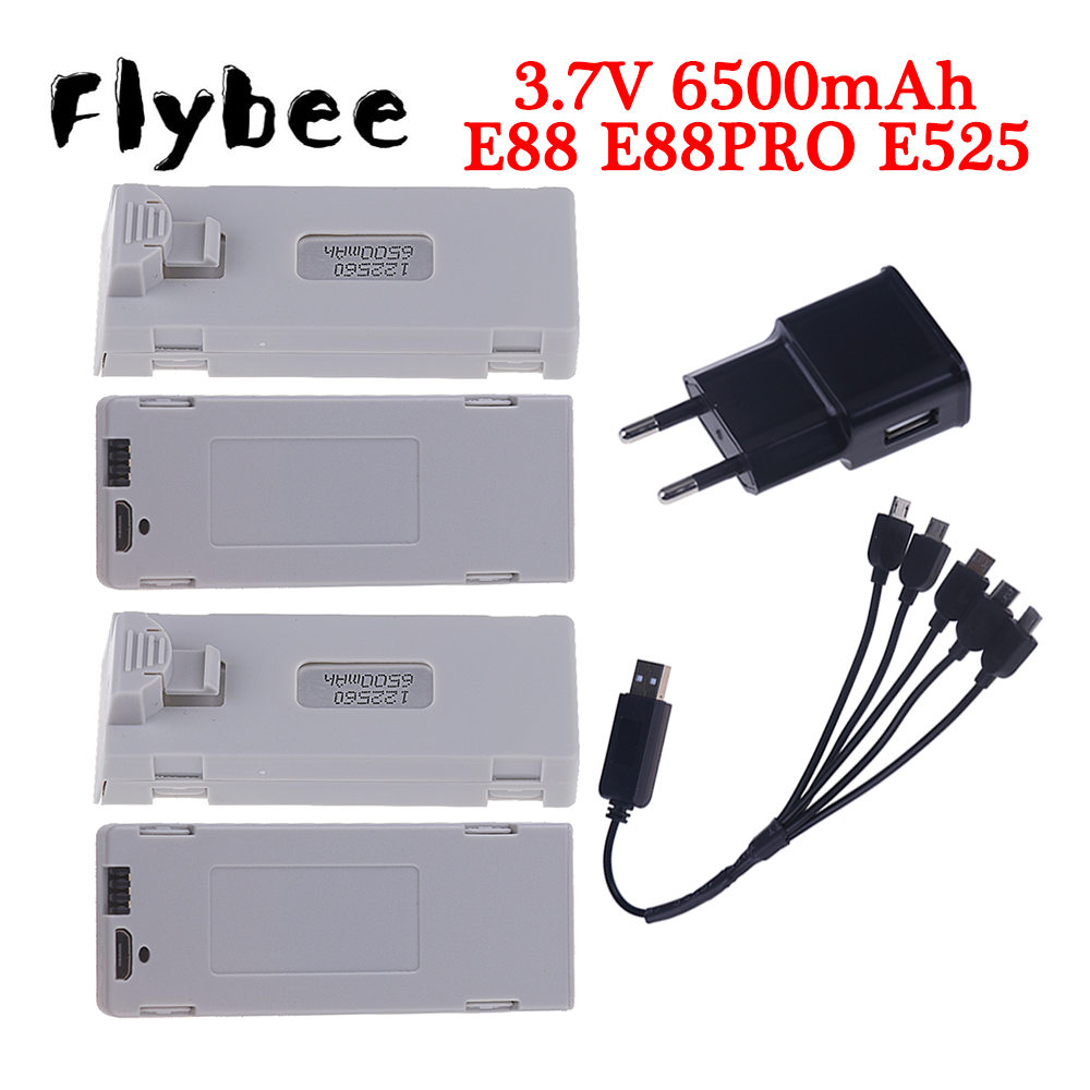 Drone Rc E99 K3 - Original E88 Battery 3.7V 6500mAh Lipo