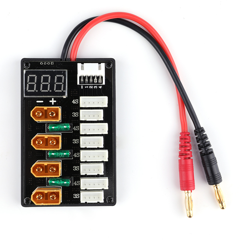 Lipo Parallel Charging Board - XT60 Plug 3S 4S Lipo Battery