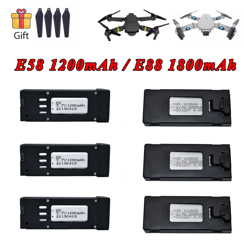 Lyzrc Drone - 3.7V 1200mAh 1800mAh Lipo Battery for