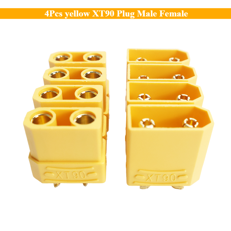 Drone Rc Link - 4Pcs Yellow XT90 Plug Male Female