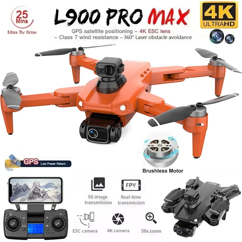 L900 Pro MAX GPS Drone 4K Prof - Drone Gps Rc Tt36 recension och pris