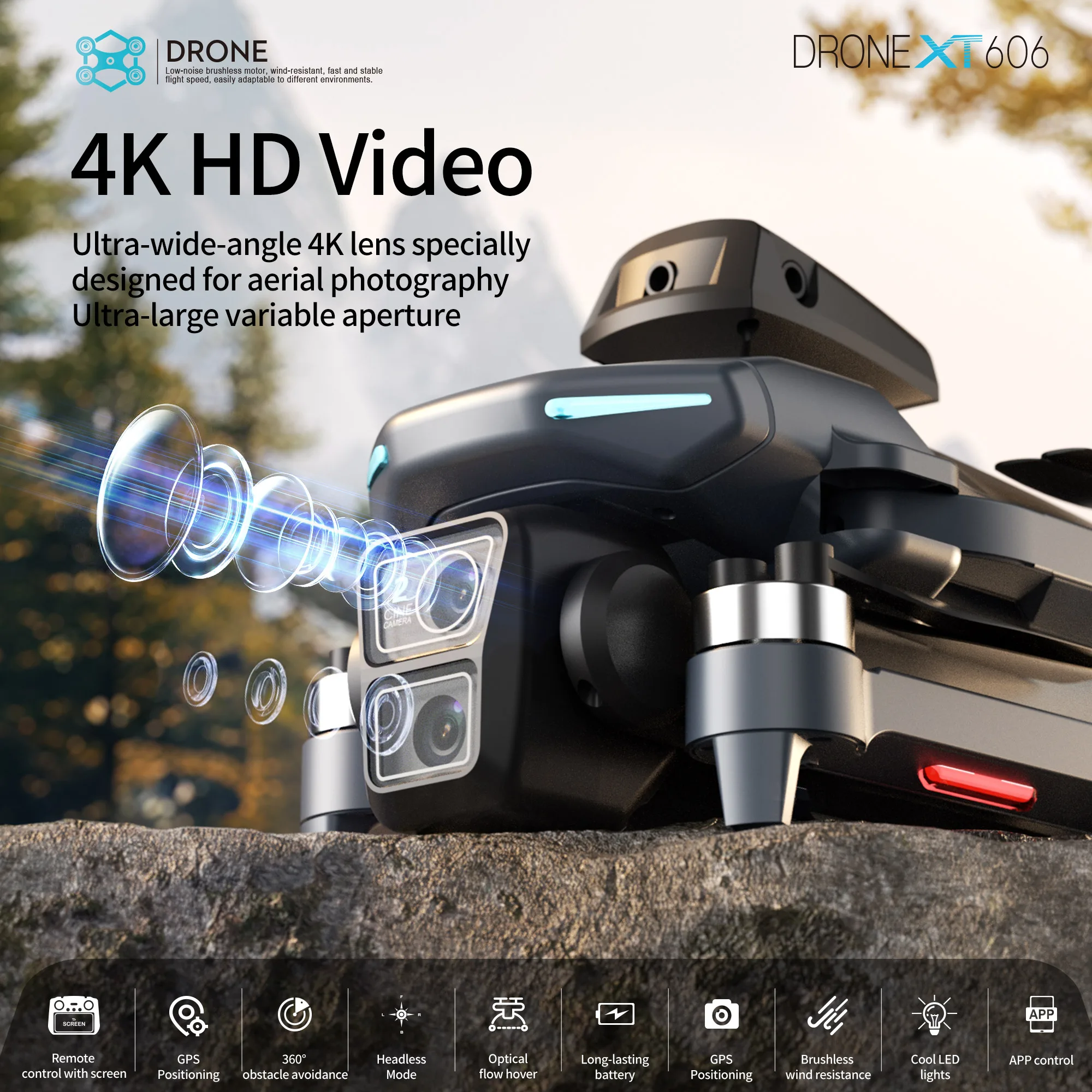 Lenovo XT606 Drone Professiona - Drone Gps Rc Tt36 recension och pris