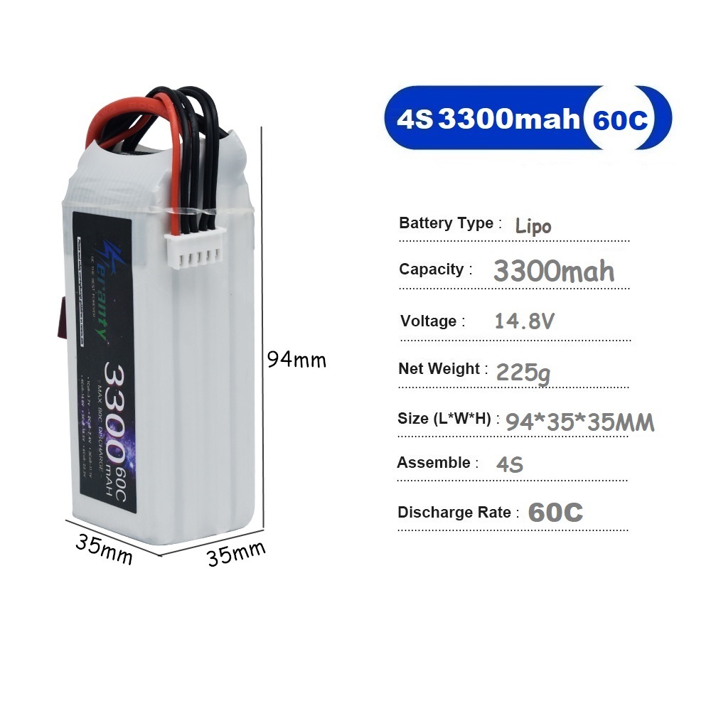 LiPo Rechargeable Battery 4S 3 - Drone Rc Link recension och pris