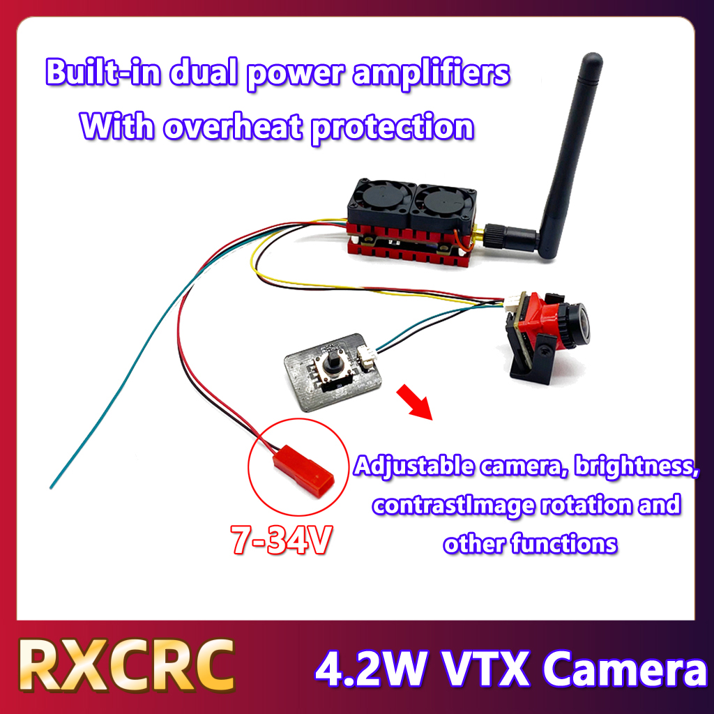 RXCRC 5.8G 48CH 4.2W High Powe - Drone Rc Receiver And Transmitter recension och pris