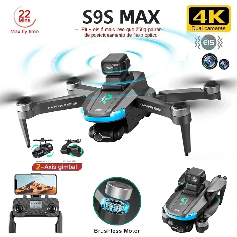NEW S9S MAX MINI Drone 4K 2-Ax - Drone Gps Rc Tt36 recension och pris