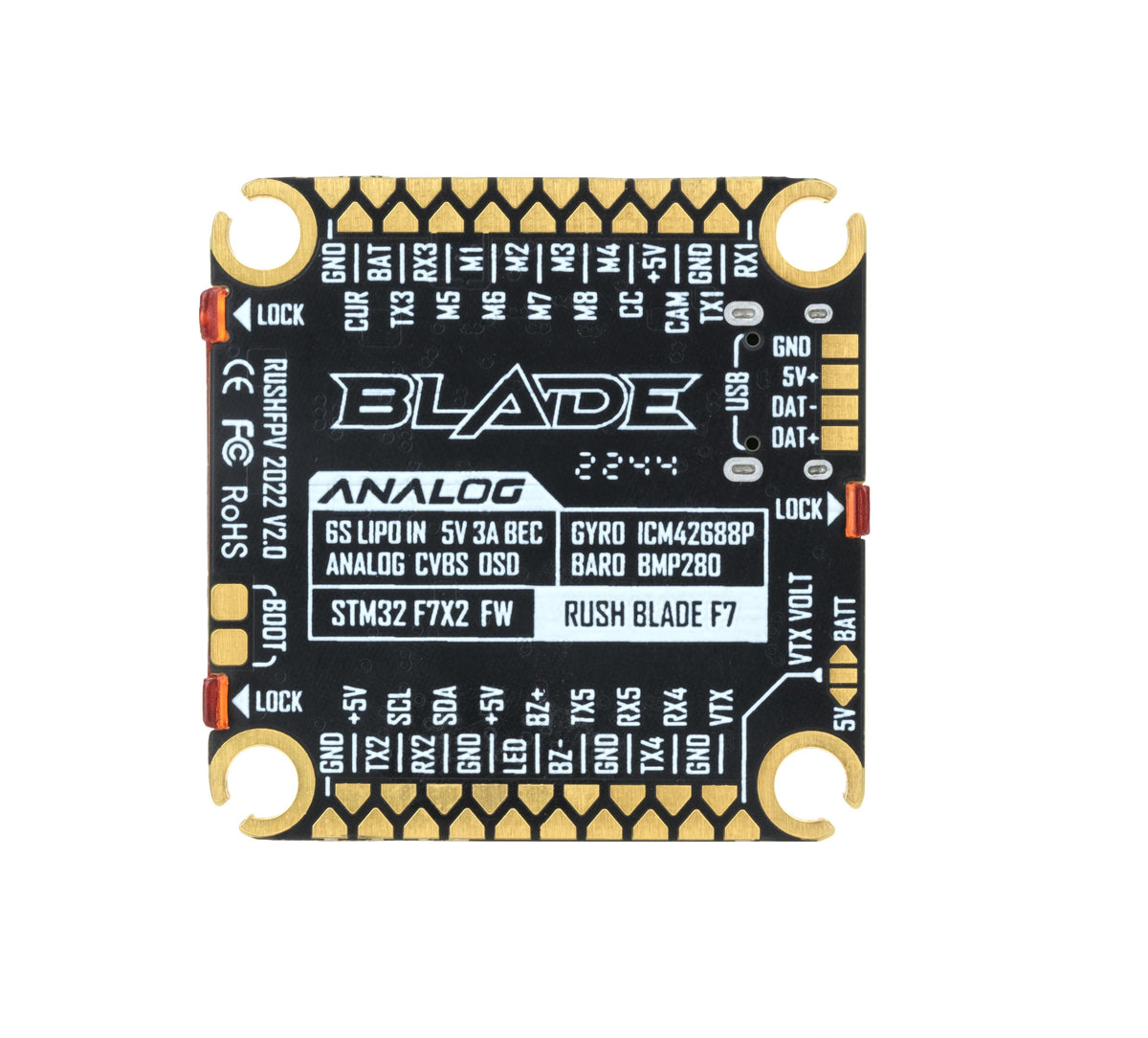 RUSH BLADE F722 V2 Analog Flig - Flight Controller recension och pris