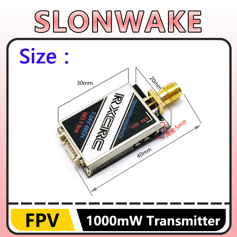 SLONWAKE  5.8G 48CH 1W VTX 100 - Drone Rc Receiver And Transmitter recension och pris