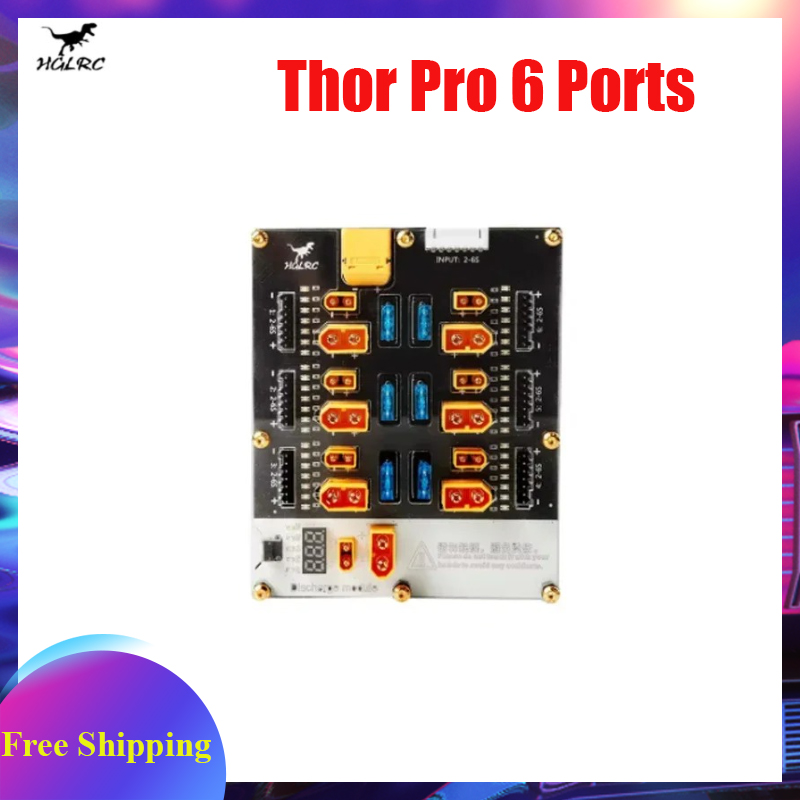 HGLRC Thor Pro 6 Ports Battery - Lipo Parallel Charging Board recension och pris