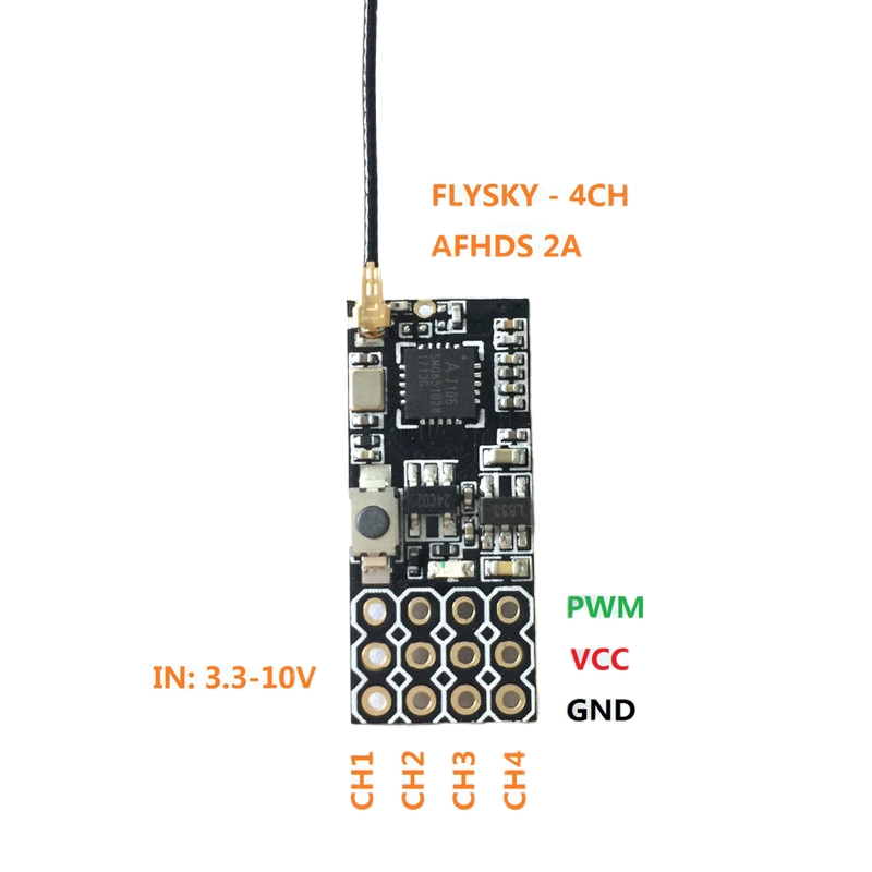 Flysky FS2A Mini Receiver 4CH  - Drone Rc Battery recension och pris