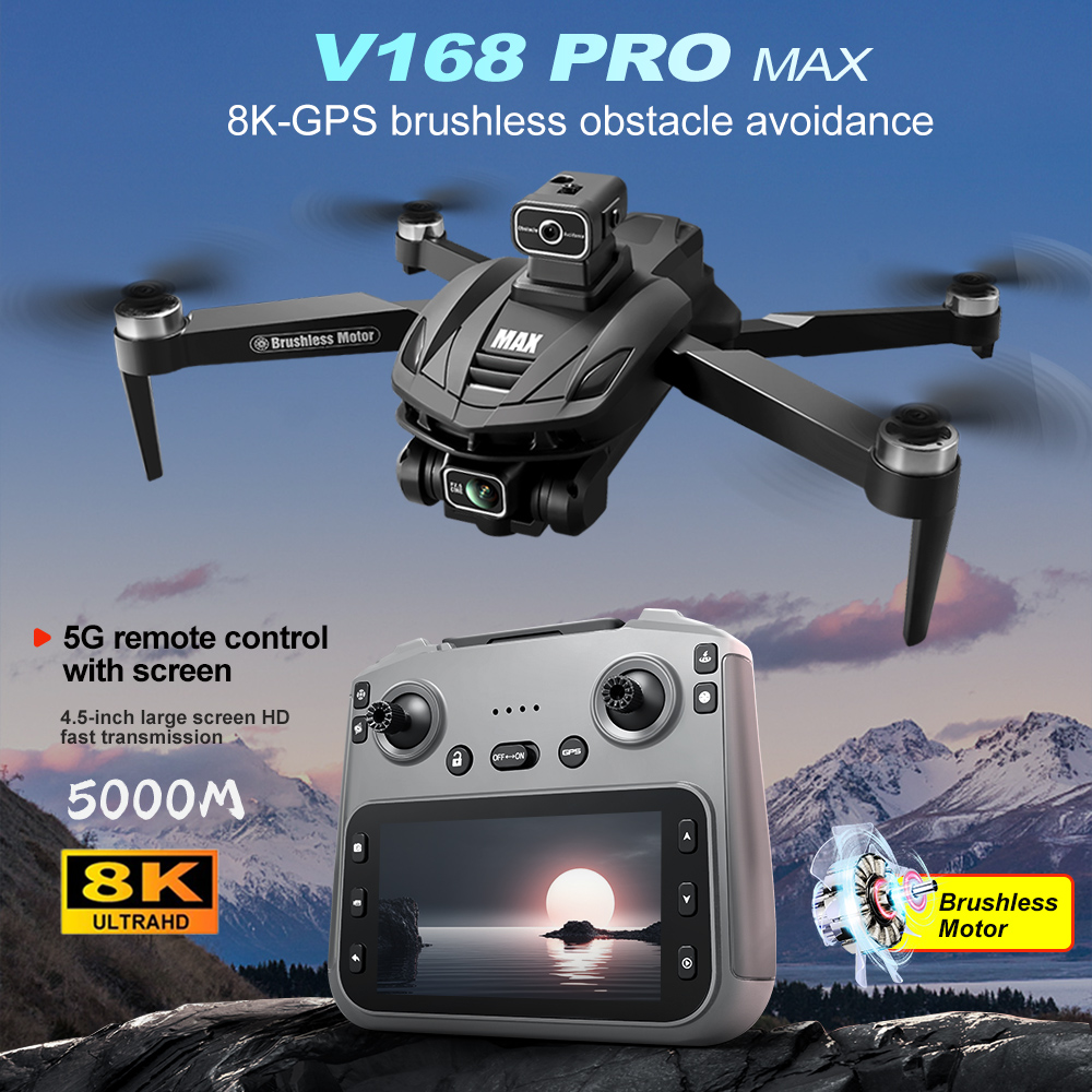 V168 PRO Max GPS Drone 8K Prof - Drone Gps Rc Tt36 recension och pris