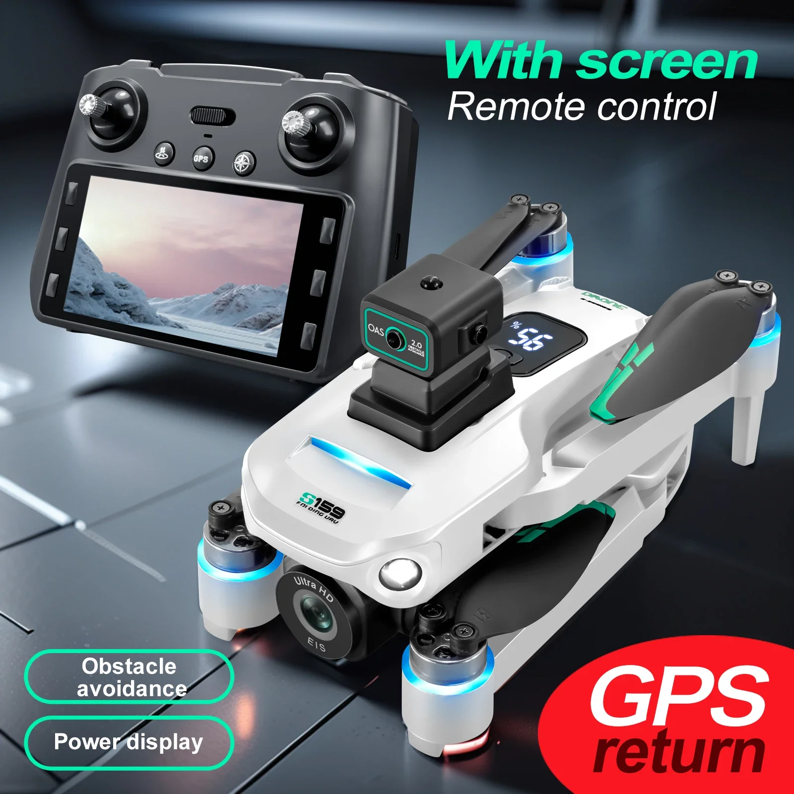S159 GPS Drone Professional 8K - Drone Rc Gps S159 recension och pris