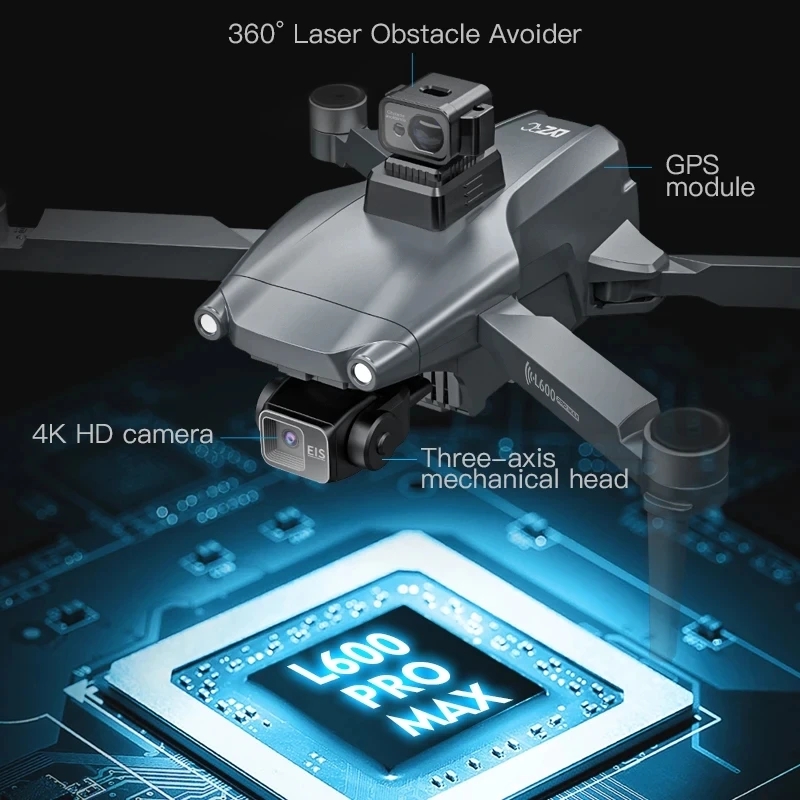 L600 PRO MAX GPS Drone Profess - Drone Gps Rc Tt36 recension och pris
