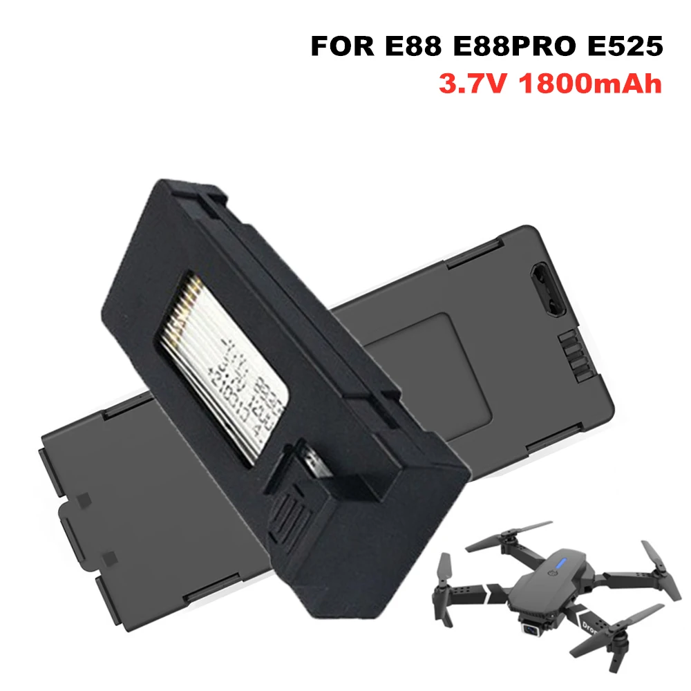 E88 Drone Battery 3.7V 1800mAh - Drone Rc E99 K3 recension och pris