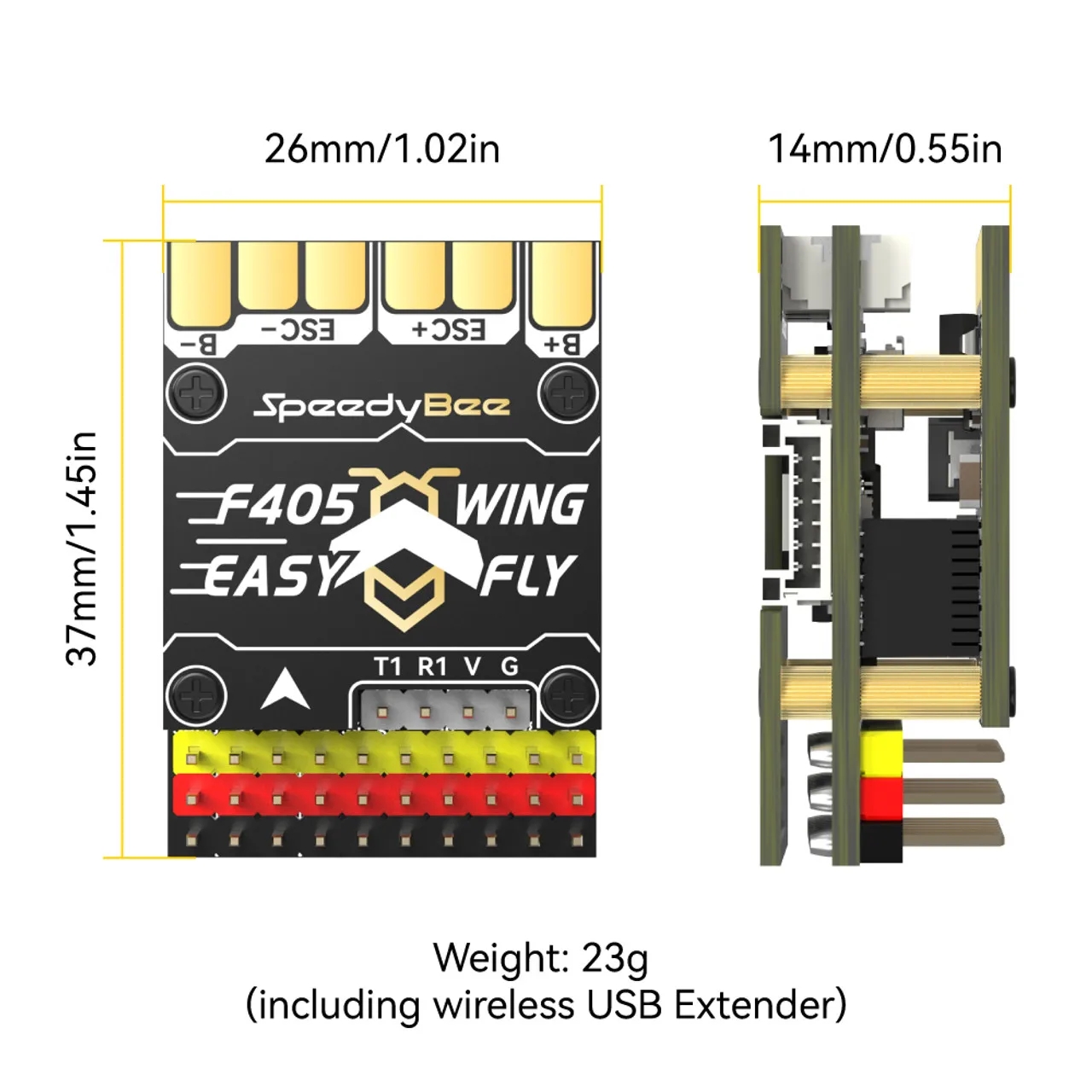 SpeedyBee F405 WING MINI Fixed - Flight Controller recension och pris