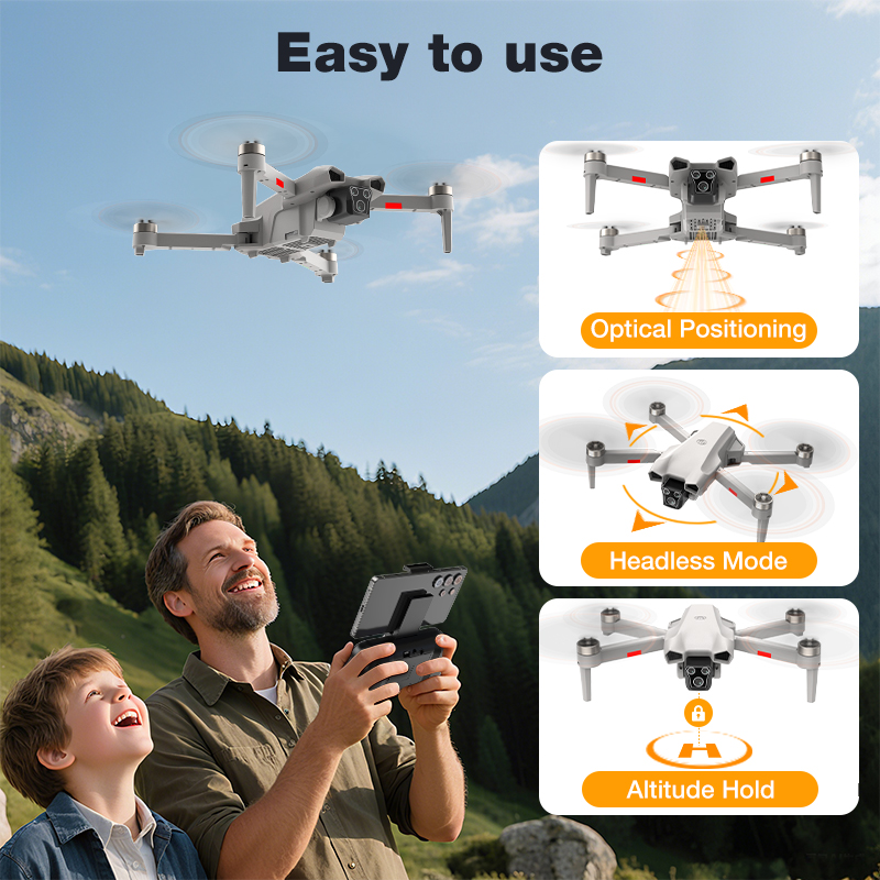 NEW Hot L017 Pro Drone Brushle - Drone Gps Rc Tt36 recension och pris