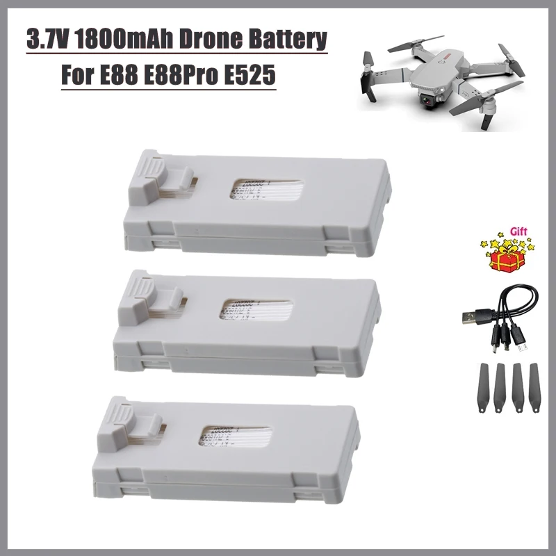 E88 Drone Battery 3.7V 1800mah - Drone Rc E99 K3 recension och pris