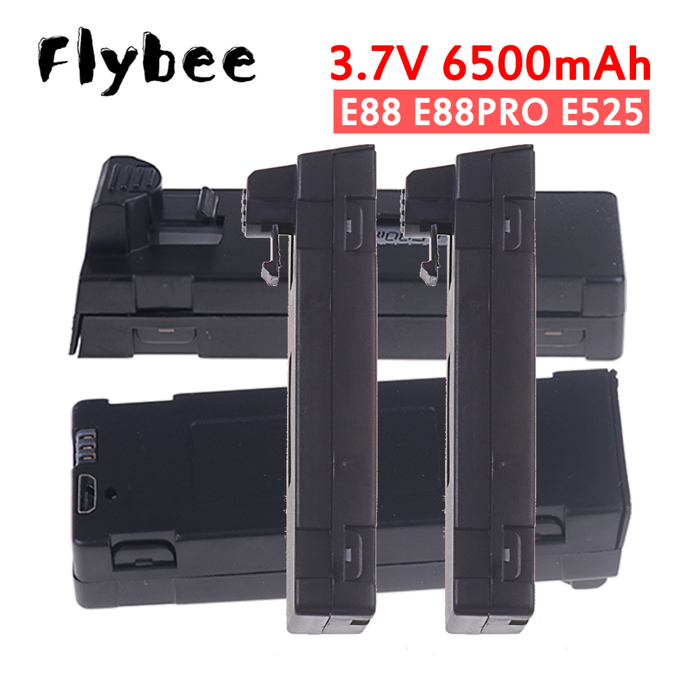 Rechargeable 3.7V 6500mAh E88P - Drone Rc E99 K3 recension och pris