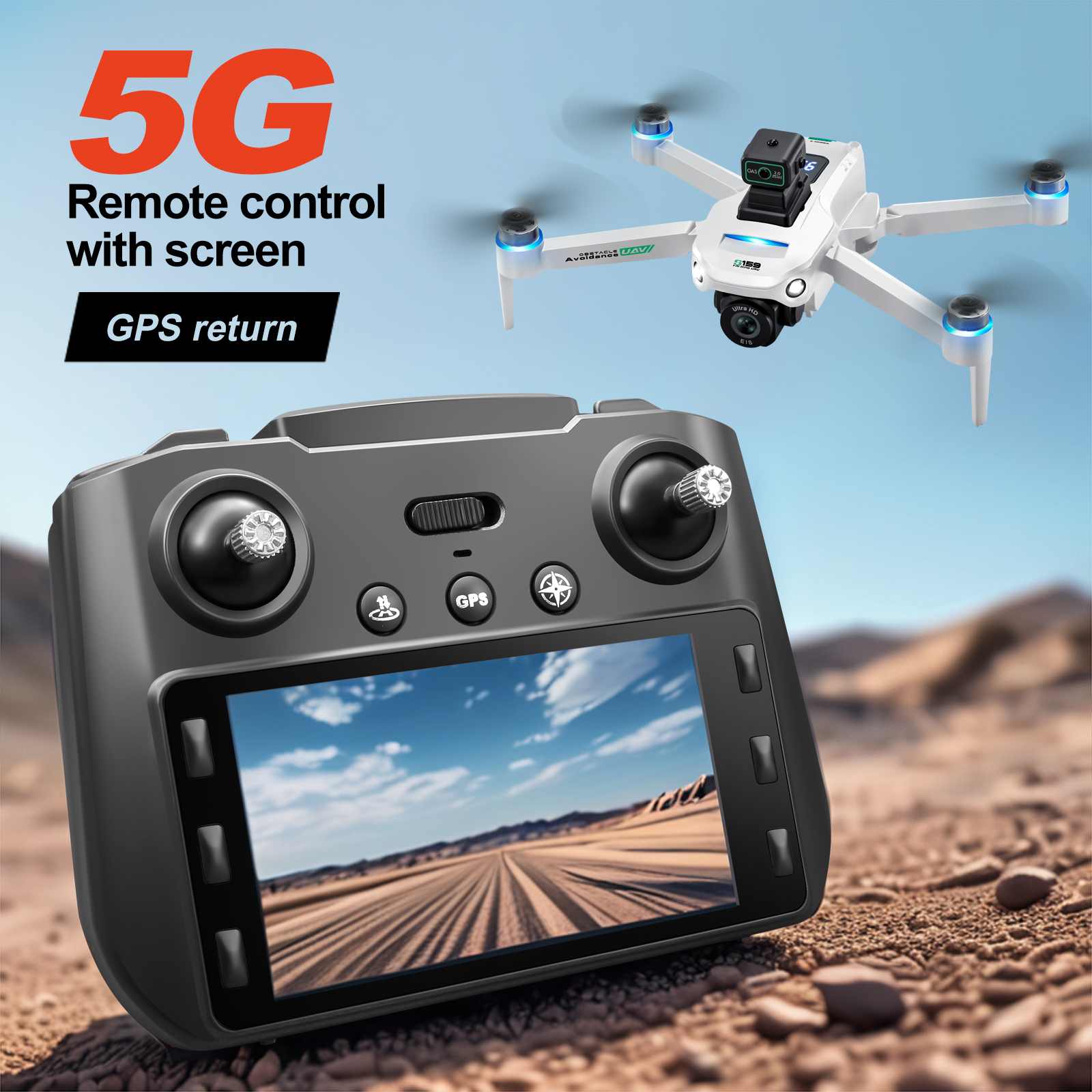 YLR/C S159 GPS 5G WiFi FPV wit - Drone Rc Gps S159 recension och pris