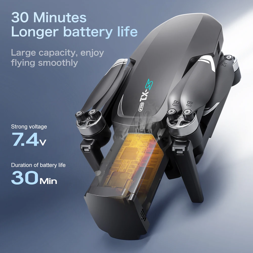 S-X1 MAX GPS Drone Battery 7.4 - Lyzrc Drone recension och pris