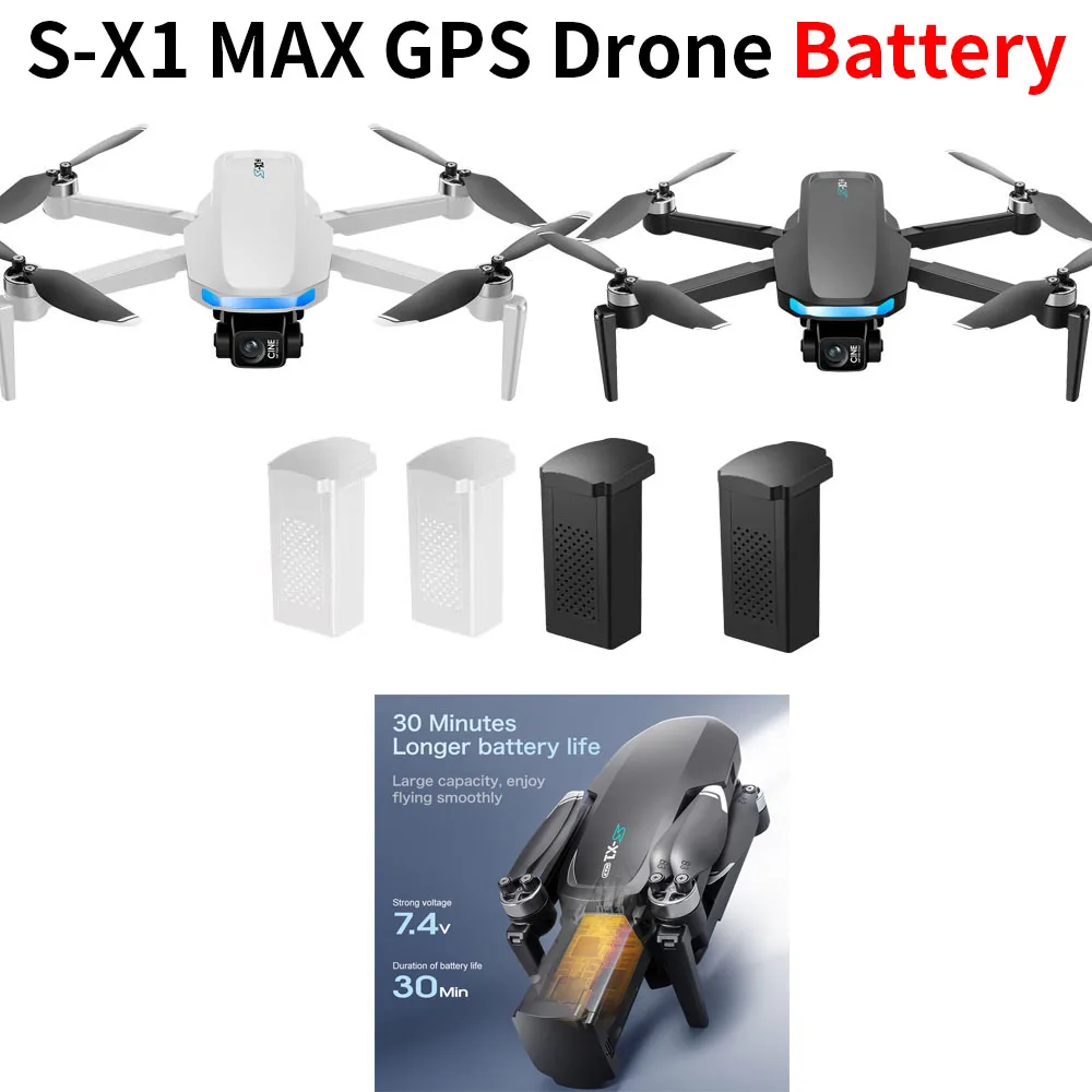 S-X1 MAX GPS Drone Battery 7.4 - Lyzrc Drone recension och pris
