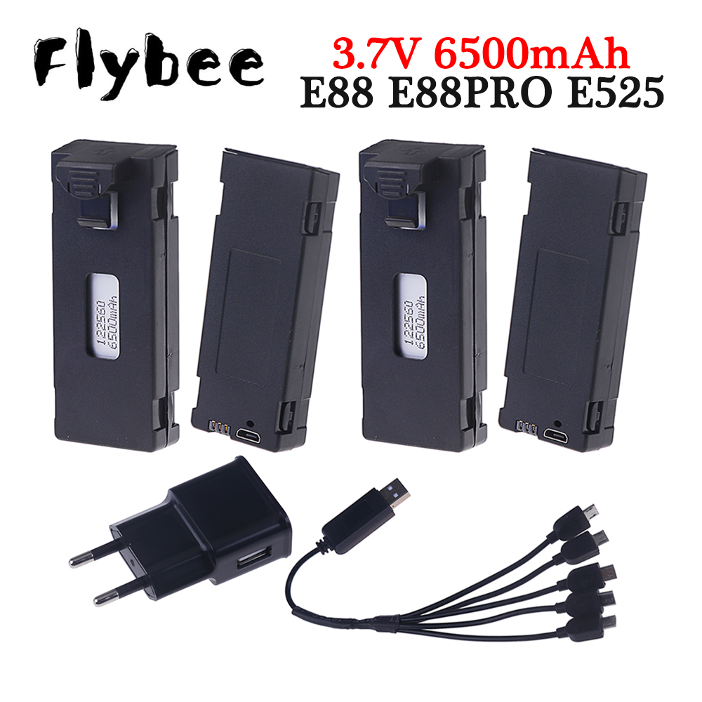 Rechargeable 3.7V 6500mAh Batt - Drone Rc E99 K3 recension och pris